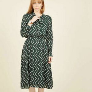ModCloth midi green dress